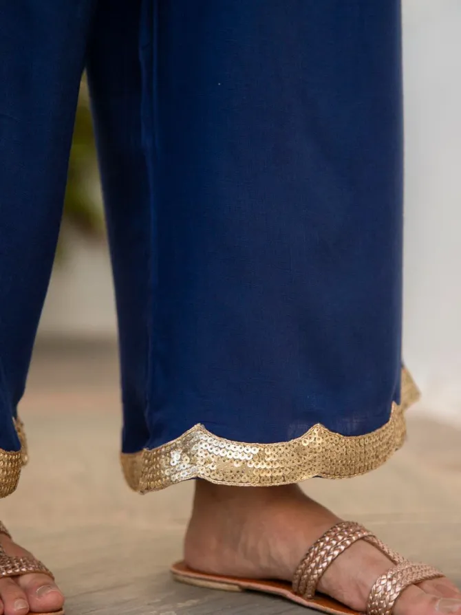 Naqsh Sequin Palazzo Pants