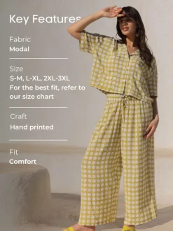 Natasha Green Polka Modal Shirt Top