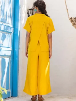 Notting Hill Solid Yellow Co-ord Set of 2