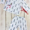 Ocean Breeze Organic Cotton Block Printed Angrakha Set