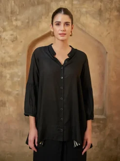 Olive Smocking Top