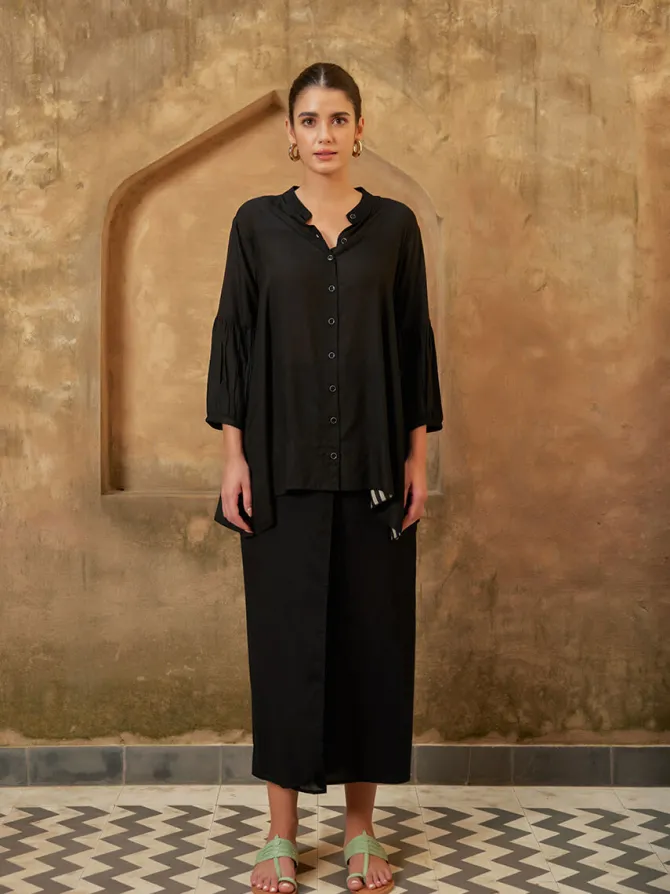 Olive Smocking Top