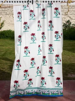 Oonjal Block Printed Cotton Curtain