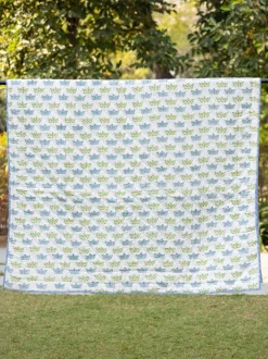 Oscar Hand Block Printed Cotton Quilt