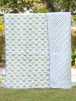 Oscar Hand Block Printed Cotton Quilt