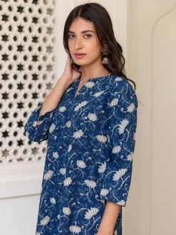 Padma Dabu Cotton Long Kurta
