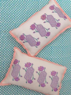 Padma Hand Block Printed Cotton Bed Sheet