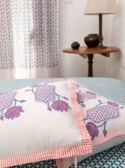 Padma Hand Block Printed Cotton Bed Sheet