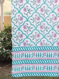 Palash Hand Block Printed Cotton Curtain