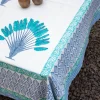 Palm Block Printed Cotton Table Cover
