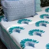 Palm Block Printed Cotton Bedsheet