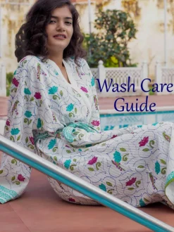Palm Block Printed Waffle Bath Towel