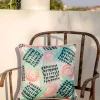 Pastel Swirl Cotton Cushion Cover