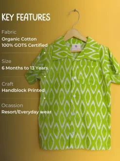 Peaches Organic Cotton Shirt for Boys