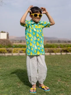 Pear Organic Cotton Block Printed Shirt