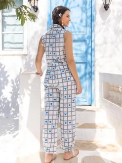 Penelope Hand Block Printed Waistcoat