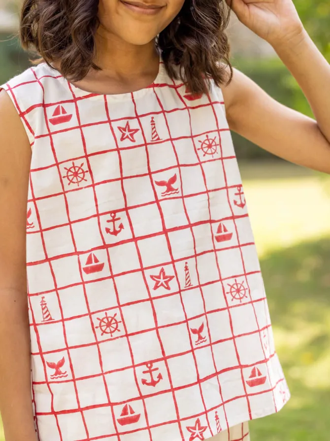 Perry Organic Cotton Block Printed Co-ord Set