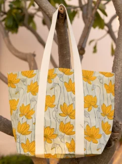 Pick Me Up Hand Block Printed Tote Bag