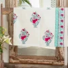 Pinar Block Printed Waffle Bath Towel
