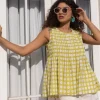 Pine Green Polka Pintuck Top