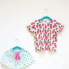 Pineapple Crush Organic Cotton Block Printed Top & Shorts Set