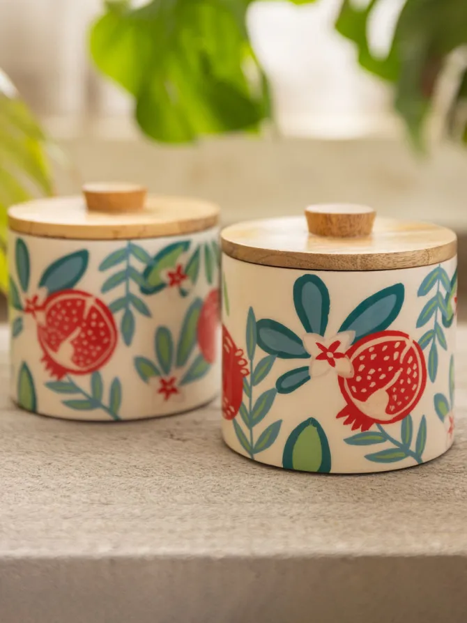 Pinjore Wooden Jar