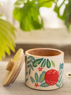 Pinjore Wooden Jar