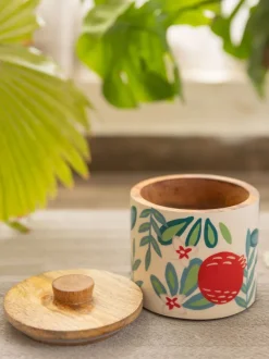 Pinjore Wooden Jar