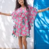 Pink Crush Modal Short Kaftan