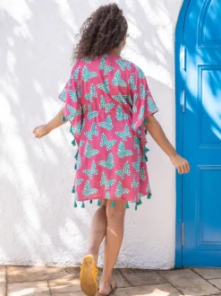 Pink Crush Modal Short Kaftan