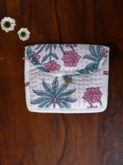 Pink Garden Cotton Wallet