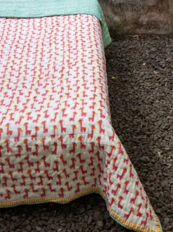 Pink Giraffe Organic Cotton Quilt