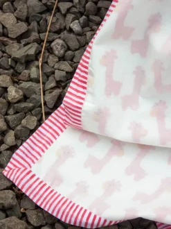 Pink Giraffe Organic Cotton Dohar