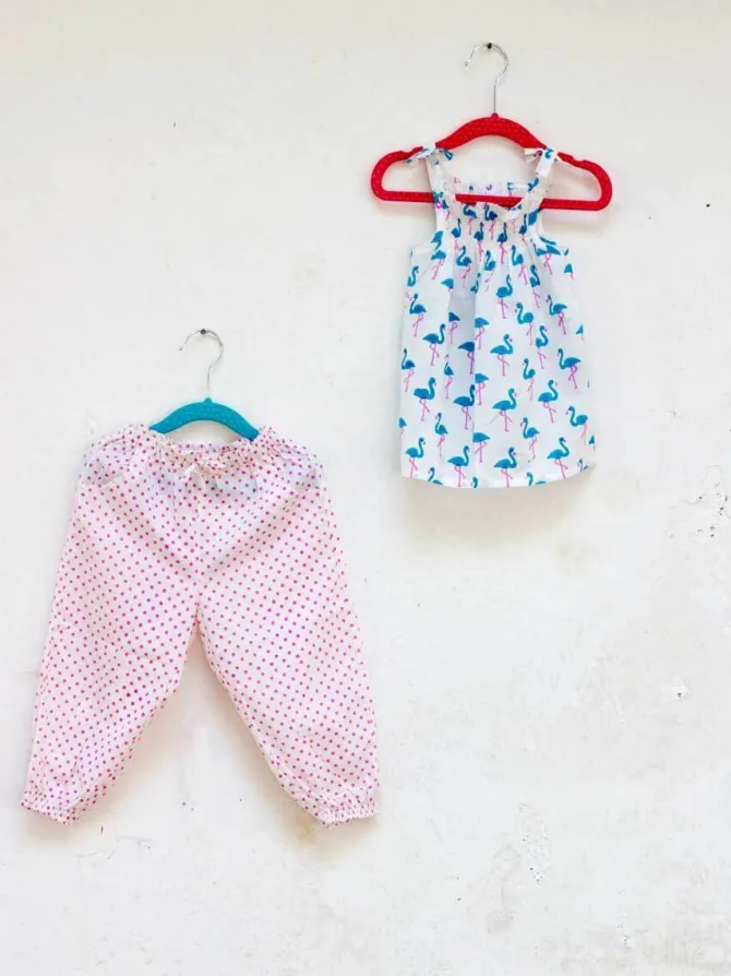 Pink Polka Organic Cotton Comfort Pants