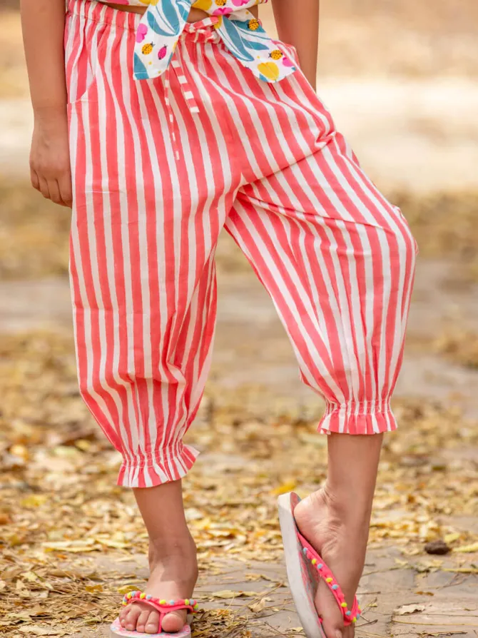 Pink Stripes Comfort Pants
