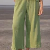 Pistachio Solid Green Palazzo Pants
