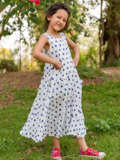 Polka Love Organic Cotton Block Printed Dress