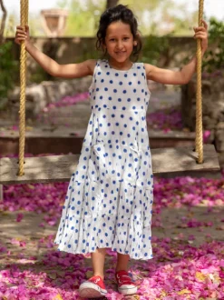 Polka Love Organic Cotton Block Printed Dress