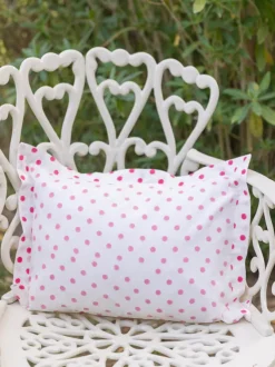 Polka Paradise Hand Block Printed Cotton Infant Pillow