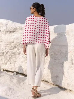Polka Polka Poncho Shirt Top