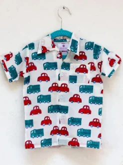 Power Wheels Organic Cotton Block Printed Shirt