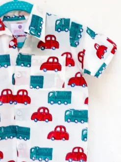 Power Wheels Organic Cotton Block Printed Shirt