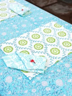Primrose Block Printed Cotton Table Mats