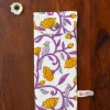 Purple Pine Cotton Toothbrush/ Straw Holder