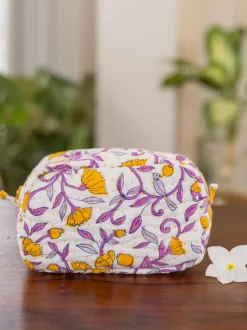 Purple Pine Cotton Travel Case