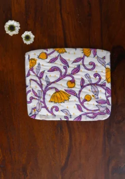 Purple Pine Cotton Wallet