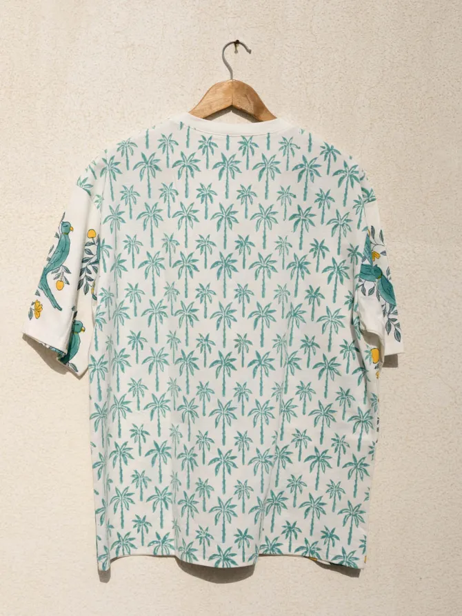 Pyara Mitthu Hand Block Printed Comfort Fit T-shirt