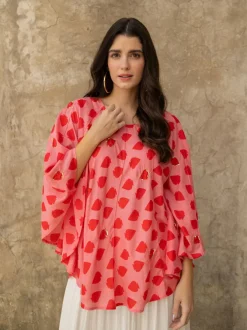 Queen of Spades Modal Poncho Top