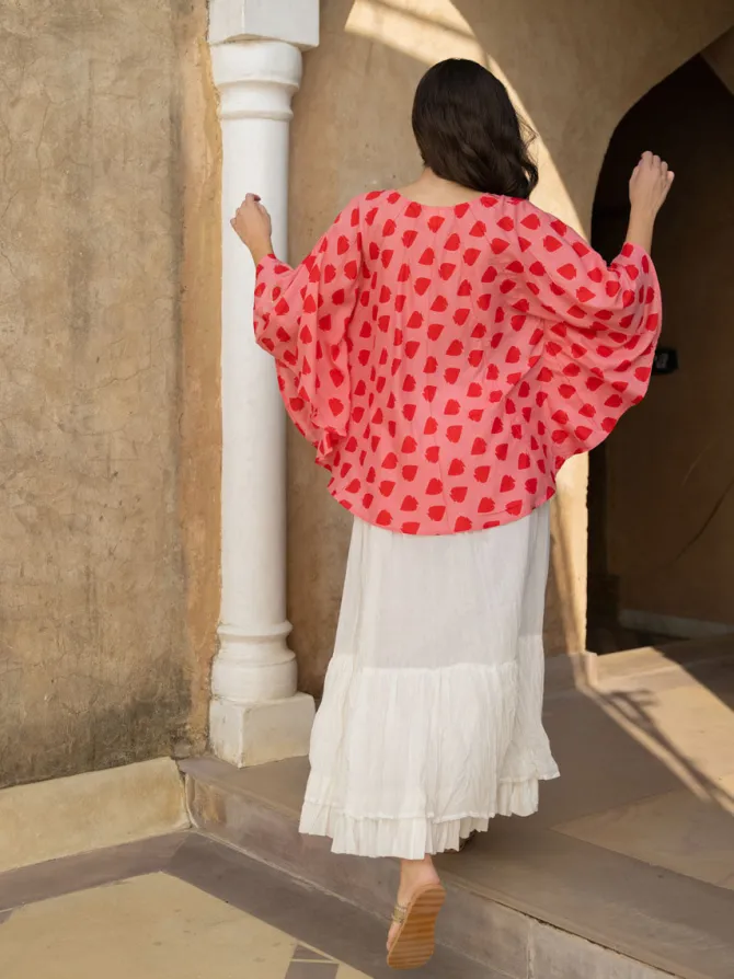 Queen of Spades Modal Poncho Top