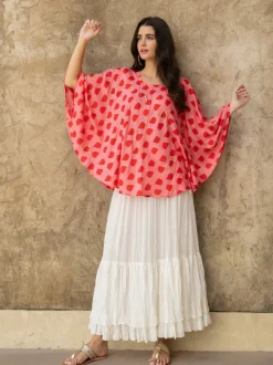 Queen of Spades Modal Poncho Top